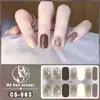 CS Película de Esmalte en Gel Impermeable sin Curado Pegatina Completa Pegatina de Uñas de Colores Primavera y Verano Película de Papel Pegatina de Uñas