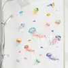 Pegatina de Pared Mundo Submarino Tortuga Marina y Fondo de Algas para Sala de Estar, Habitación Infantil, Decoración de Baño, Extraíble, Transfronteriza Mup2074