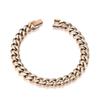 Pulsera de Molienda de Seis Lados de Venta Caliente Europea y Americana Pulsera de Cadena Fresca de Marca de Moda Pulsera Cubana para Hombre Hip-hop Calle Diseño Nicho Pulsera Hombre