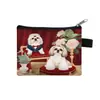 Caixa de Leite Casamento Cachorrinho Porta-Moedas Infantil Cachorro Porta-Cartões de Poliéster Casual Quadrado para Moedas Bolsa de Armazenamento