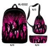 2022 Nuevo Transfronterizo Patrón Danza de Sombras Amazon Traje Periférico Mochila Bolso de Hombro Estuche para Lápices Set