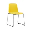 Silla de Entrenamiento Minimalista Nórdica con Marco de Acero Galvanizado en Forma de Lazo, Silla de Plástico Grueso Apilable Multicolor, Directo de Fábrica