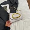 Bolso de Noche de Diseño Único para Mujer 2025 Nuevo de Moda Versátil Bolso Caja con Cadena Bolso Cuadrado Pequeño Bolso de Hombro Único Bandolera