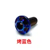 Liga de Titânio Tc4 Cabeça de Disco Dupla Elegante Parafuso Flor de Ameixa M4M5M6M8 Parafuso de Alta Dureza Modificado para Motocicleta