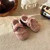 Tênis de Treino Alemão com Laço Estilo Coreano para Crianças 2026 Novo Estilo Sapatos Cortez Estilo Ballet para Meninas Solado Macio Tênis Casual Esportivo