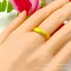 [Desvanecimiento lento] Anillo abierto de estilo tradicional y moderno con diseño de nube auspiciosa, disponible en juegos para parejas, conserva el color, suministro al por mayor