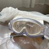 Gafas de Natación Infantiles de Marco Grande Estilo Coreano Impermeables Antiempañantes HD para Niños y Niñas Equipo de Buceo para Exteriores