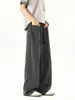 Pantalones Casuales Rectos Rayados Retro con Estilo, Estilo Old Money, Tinte Ligeramente Oscuro, Verano Holgados, Marca de Moda, Pantalones de Pierna Ancha Caídos para Hombre