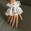 Acessórios de Mão com Mangas Doces Lolita, Luvas Curtas de Renda, Acessórios de Mão Estilo Japonês para Boate Sexy, Menina Fofa Macia