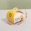 Caja Portátil para Pastel de Mousse Caja Desechable para Pastelería Caja para Postre de Queso Rollo Suizo Caja de Embalaje para Alimentos Horneados