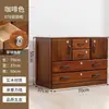 Entrega em Peça Única de Armário de Arquivo de Madeira Maciça, Armário de Escritório com Fechadura, Armário de Armazenamento Estilo Gaveta, Armário Baixo, Rack de TV