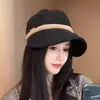 Gorra Estilo Hepburn Vintage de Primavera y Otoño Moda Infantil Versátil Sombrero de Pescador de Pana Gorra de Béisbol para Compras