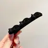 Presilhas de Cabelo Trançadas com Floco para Outono e Inverno para Mulheres, Ferramenta de Penteado Preguiçoso, Grampo Lateral, Acessório de Cabelo Simples e Sofisticado