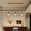 Luminária de Teto Estilo Medieval para Corredor, Lustre de Entrada em Madeira de Nogueira Retro Francês, Lustre Estilo Chinês Novo para Sala de Jantar com Proteção para os Olhos