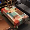Mantel de barra estilo étnico, impermeable, resistente al aceite, fácil de limpiar, lujoso, de alta gama, atmosférico, rectangular, adecuado para bares, restaurantes y mesas de té