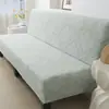 Capa de sofá elástica de cobertura total sem braços, capa de sofá em tecido jacquard, universal para todas as estações, capa dobrável para sofá-cama para sala de estar