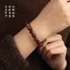 Pulsera de Cristal de Resina Roja 8/10/11mm Joyería Hecha a Mano con Cuentas Anillo Sencillo Accesorios Multitamaño Cuentas Que Mejoran el Cutis