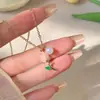 Collar de Perlas Tulipán para Mujer Verano Diseño de Alta Gama Nicho Colgante de Cuentas Cadena para Clavícula de Lujo Ligero Temperamento Socialité