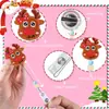 Porta-credencial retráctil de doble cuenta de silicona Clip de insignia giratorio de fieltro navideño Cordón retráctil médico Venta al por mayor