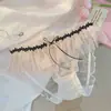 Braguitas de Encaje Floral Triangulares Estilo Veraniego de Hada, Malla Ligera Transpirable, Entrepierna de Algodón Sexy y Fluida, Ropa Interior para Niña