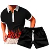 Camiseta deportiva casual de verano para hombre con estampado 3D traje de camiseta para hombre