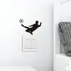 Venta al por mayor transfronteriza Decoración del hogar de fútbol Copa del Mundo Pegatinas para interruptores Impermeables Extraíbles Autoadhesivas Dibujos animados Pegatinas de pared