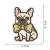Patches Bordados Divertidos de Filhotes de Várias Raças, Apliques Termocolantes Sem Costura, 9 Desenhos Fofos com Tema de Animais de Estimação para Roupas e Mochilas