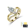 Anillo de Plata S925 de Doble Capa Hexagonal con Moissanita para Mujer Banda Delgada Anillo Apilable Transmisión en Vivo Joyería Transfronteriza Fuente de Fábrica