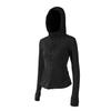 Ropa de Yoga de Alta Calidad con Tejido Cepillado, Cuello Alto, Mangas Largas y Cintura Ajustada, Combinada con una Chaqueta Deportiva para Correr de Ajuste Delgado y Amigable con la Piel