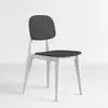 Decoración del hogar minimalista nórdico, respaldo creativo estilo macarrón, taburete de plástico, tamaño adulto, silla de comedor de lujo ligero, silla engrosada para mesas de comedor, silla de ocio