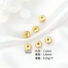 Miçanga Solta Peça Plana Acessórios de Joia Conserva Cor Banhada a Ouro 14K Espaçador de Miçanga Espaçador de Miçanga DIY Feito à Mão Miçangas para Colar