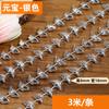 Hilo de posicionamiento de lingote de oro, cuentas, accesorios de joyería de cobre DIY, cuentas, accesorios para soporte de cuentas tejidas a mano, cadena