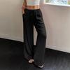 Wish Transfronterizo Amazon Comercio Exterior Estilo Europeo y Americano Pantalones Casuales Otoño Nuevo Color Sólido Rectos Pantalones Largos Ropa de Mujer