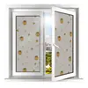 Adhesivo de ventana de panda lindo autoadhesivo, pegatina electrostática para vidrio totalmente opaca, estilo animal curativo, pegatina de privacidad no transparente para balcón