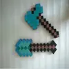 Espada Modelo de Minecraft Espada Mi Mundo Accesorios de Animación Espada de Espuma Espada Mosaico Modelo de Hacha