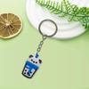 Milk Tea Series Chaveiro Criativo temuPVC Borracha Macia DIY Decorativo Chaveiro Criativo Pequeno Presente Carro Criativo