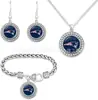 El Conjunto Más Popular de Amazon: Pulsera, Collar y Aretes del Equipo Cabra de Fútbol de la NFL