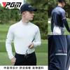Ropa de Golf PGM Camiseta Base para Hombre Cálida Cómoda Cuello Tortuga Pequeño Estilo Deportivo para Eventos Top Deportivo de Alta Elasticidad