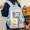 Mochila Escolar H7 Dopamina 2026 Nueva Dulce Femenina Color de Contraste Moda Más Fácil de Combinar Mochila de Gran Capacidad Bolso para Mujer