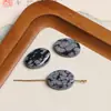 Contas de Pedra Natural Irregular Geométricas Formato Oval Quadrado Redondo com Furo Vertical para Brincos Pulseira Acessórios