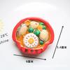 Nuevo Daga Barbacoa Comida Juego Olla Caliente Accesorios de Resina Tono Batido Desmontaje Bolsa Ciega Caja Ciega Pegatinas para Refrigerador Materiales Hechos a Mano