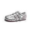 Novedad Otoño 2026 Modelo Infantil Versátil Ligero Mary Jane de Piel para Niños Mayores, Zapatos Planos Casuales para Exteriores para Niñas