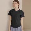Top esportivo solto feminino, camiseta de manga curta, roupas de secagem rápida, roupas de fitness finas e respiráveis para corrida, roupas de ioga, emagrecimento