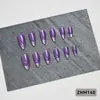 24 PIEZAS Colección de Arte para Uñas Bestseller Transfronterizo Navidad Halloween Flor Uñas Portátiles Ojo de Gato Halloween Piezas de Uñas Portátiles