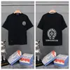 Transfronterizo. Diseño de Marca de Moda 26Ss Estampado de Letras de Herradura. Camisas Casuales de Manga Corta de Moda para Hombres, Mujeres y Parejas