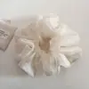 Estilo Francés Súper Hada Tul Perlado Esponjoso Anillo para el Cabello de Salchicha Grande Cuerda para el Cabello Suave Versátil Cuerda para el Cabello de Moño Bajo Perezoso