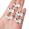 Correa de cachorro de cerámica blanca y negra botón de conejo hecho a mano diy pulsera collar accesorios de ropa material accesorios venta al por mayor
