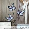 Simulación Mariposa Ramas Secas Varilla Negra Mariposa Flor Fotografía de Boda Jardín Paisajismo Decoración Set de Flores Accesorios para Flores Material para Flores