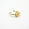 Anillo Iris Dorado Método Antiguo Anillo Meñique Estilo Corte Vintage Anillo Índice Nicho Sentido de Alto Nivel Anillos Apilables