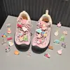 Hebillas Luminosas de Cordones para Zapatos Infantiles de Dibujos Animados, Accesorios de Flor para Zapatos, Accesorios de Zapato de Acrílico de Dinosaurio y Cereza, Accesorios para Zapatos Deportivos